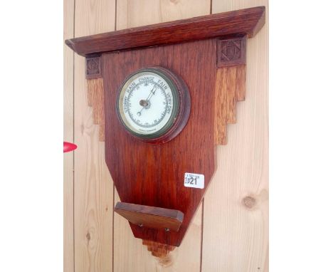 Art deco barometer/wall bracket