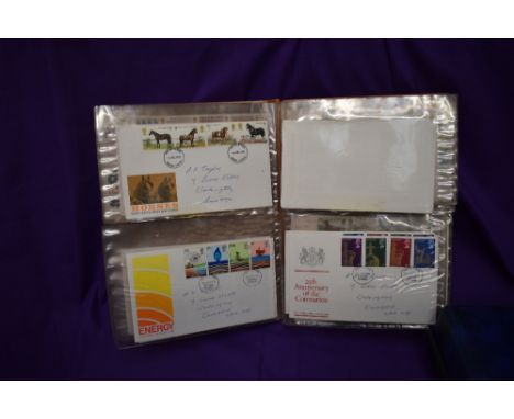 A large collection of mainly GB First Day Covers, Commemorative Covers, in 13 albums, most periods covered