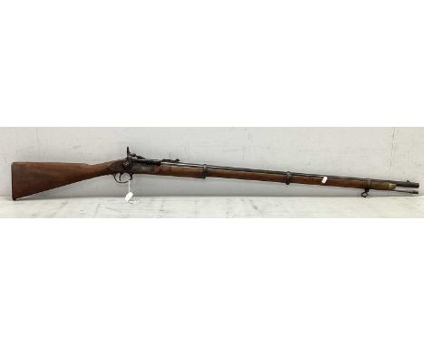 British Snider Enfield Mark III Percussion Rifle, manufactured by 'Enfield' and dated to year 1871, various marks including E