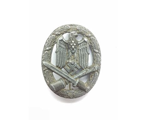 WWII Third Reich German Army/Waffen SS Silver Grade General Assault Badge.Due to the nature of these items we politely remind