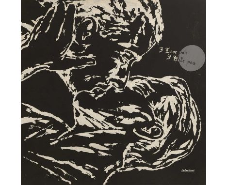 ▲ Andrew Heard (1958-1993) 'I Love You, I Hate You'signed 'Andrew Heard' l.r., inscribed with title u.r., acrylic on canvas15