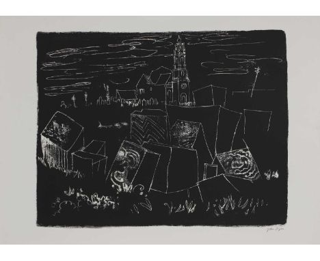 ▲ John Piper CH (1903-1992) 'Easton, Portland, Dorset: St George Reforne, an 18th Century Church Among the Quarries' (Levinso