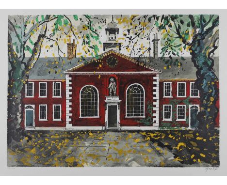 ▲ John Piper CH (1903-1992) ‘The Geffrye Museum’ (Levinson 379)screenprint in colours, 1985, signed 'John Piper' in pencil l.