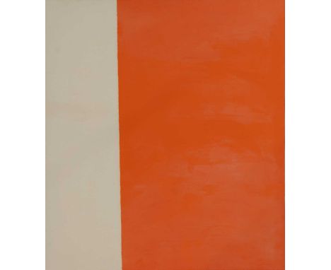 ▲ Callum Innes (b.1962) 'Exposed Painting, Cadmium Red Pale No 2', 1993signed and dated 'C Innes 93' verso, oil on canvas110 
