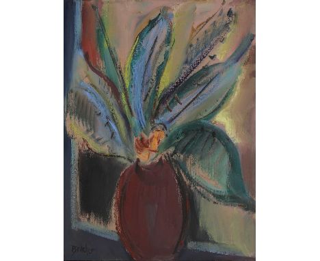 Carlos Bracher (Brazilian, b.1941) 'Jarra com Folhagem'signed 'Bracher' l.l., also signed, inscribed with title and dated '19