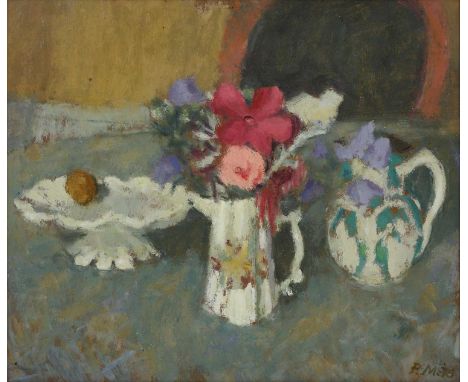 ▲ Philip Matthews (1916-1984) 'Still life with Flowers'signed with initials and dated '78' l.r., also signed and inscribed wi
