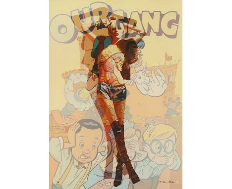 ▲ Stuart McAlpine Miller (b.1964) 'The Leader of the Gang'limited edition print in colours on boxed canvas from 'Leaders of t