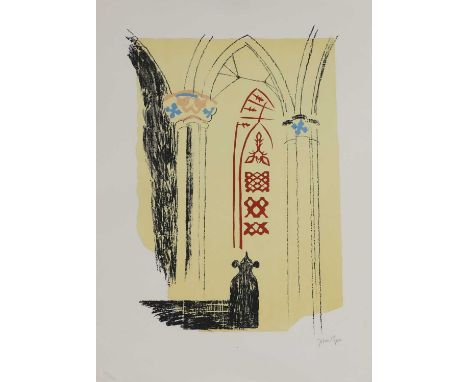 ▲ John Piper CH (1903-1992) 'Llan-y-Blodwell, Shropshire' (Levinson 128)lithograph in colours, 1964, signed 'John Piper' in p