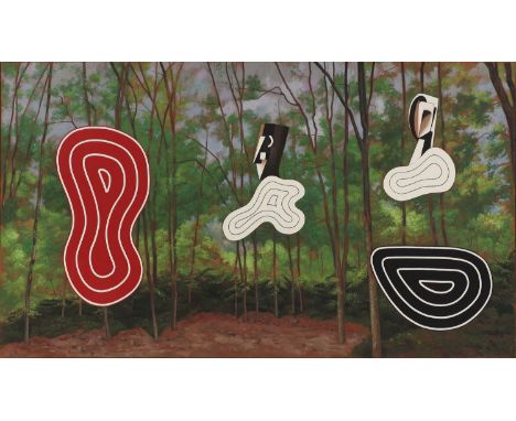 ▲ José María Córdoba (Spanish, b.1950) 'Claro de Bosque'signed and dated 'CORDOBA 2001' l.r., oil on canvas laid on board130 