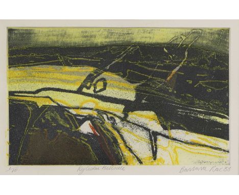 ▲ Barbara Rae RA (b.1943) 'Kylesku Hillside'etching in colours, signed and dated 'Barbara Rae 88' in pencil l.r., inscribed w