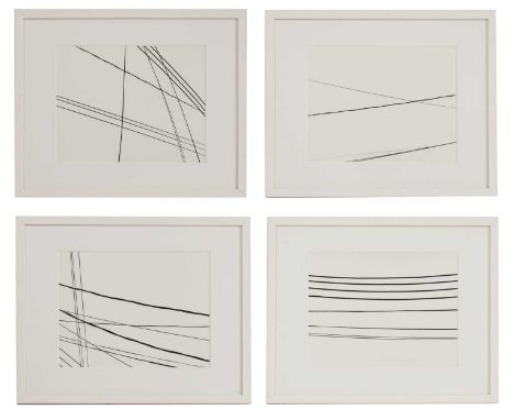 Joanne Dugan (American, contemporary) 'Commercial Street Wire Study, Provincetown', 2004a set of four gelatin silver printsvi