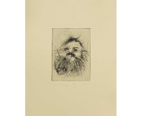 Jim Dine (American, b.1935) 'Self Portraits (1971)'a set of nine etchings, each signed 'Jim Dine' in pencil l.l., dated '1971