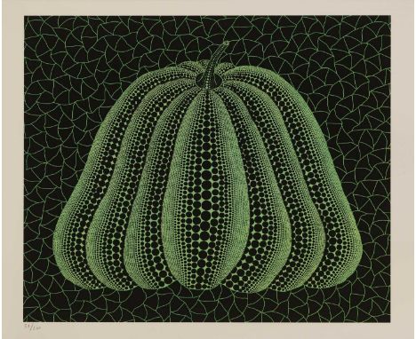 Yayoi Kusama (Japanese, b.1929) 'Pumpkin' (green)lithograph in colours, 2011, numbered '31/200' in pencil l.l., printed court