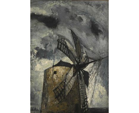 ▲ John Bainbridge Copnall (1928-2007) 'Storm Clouds over a Spanish Windmill'signed and dated 'john copnall 58' u.r., oil on b