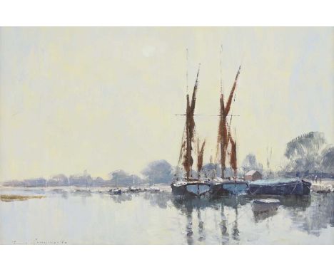 ▲ James Longueville (b.1942) 'Morning Light, Maldon' signed 'James Longueville' l.l., also signed and inscribed verso, oil on