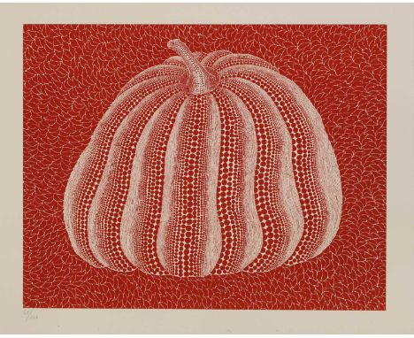 Yayoi Kusama (Japanese, b.1929) 'Pumpkin' (red)lithograph in colours, 2011, numbered '52/200' in pencil l.l., printed courtes
