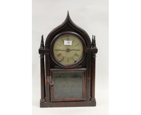 A VINTAGE STEEPLE CLOCK