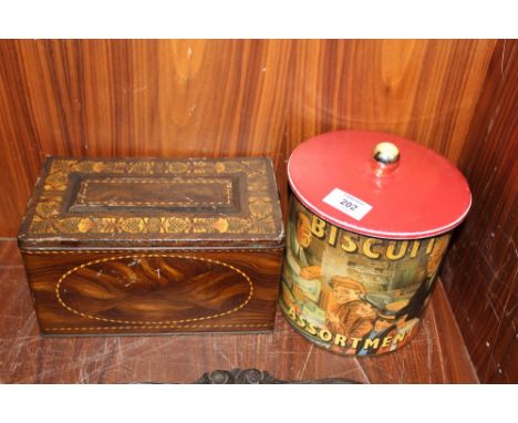 TWO VINTAGE TINS