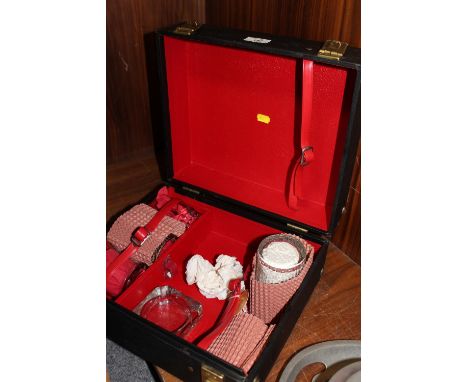 A BREXTON PICNIC HAMPER AND CONTENTS