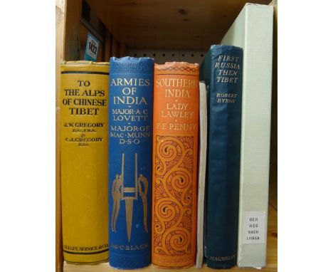 INDIAN SUB CONTINENT - a small miscellany (older & newer).  *  includes Byron's First Russia Then Tibet (1st edition, 1935) &