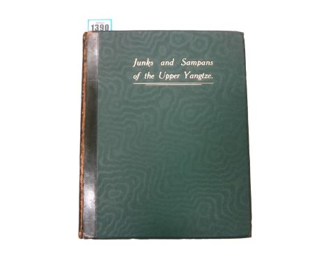 WORCESTER (G.R.G.)  Junks and Sampans of the Upper Yangtze.  First Edition. 53 plates (2 coloured, 4 folded), a sketch map & 