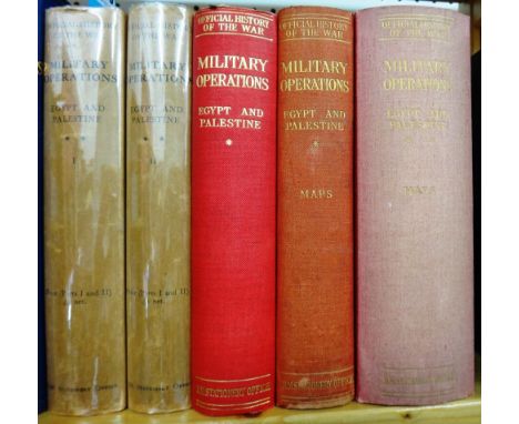 FALLS (C.) & BECKE (A.F.)  Military Operations Egypt & Palestine from June 1917 to the end of the War.  First Edition, 3 vols