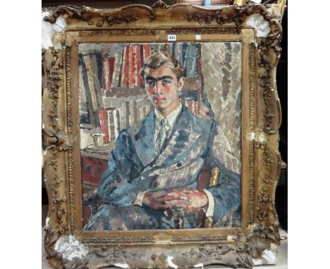 Elizabeth Polunin (1877-1950), Portrait of Prince Franzi, oil on canvas, signed, 76cm x 65cm. DDS