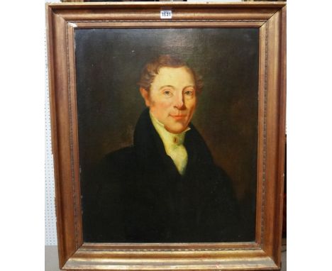 Continental School (19th century), Portrait of a gentleman, oil oN canvas, 66cm x 54cm.