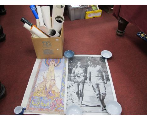 Posters - A195 Birdman, Splash, Robert Williams, Dr No reprint, Cree Indian Prophecy, Phantom Lovers, Marilyn Monroe reprint.
