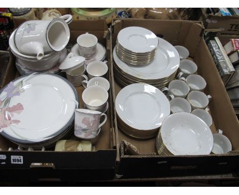 Noritake 'New Decade' and Bangladesh porcelain Dinnerware - Two Boxes