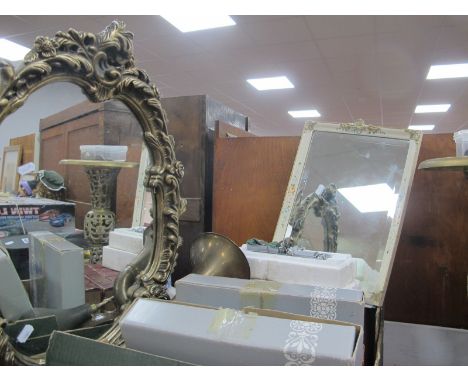 Binoculars, barometer, car horn, encyclopedia, silver shost model, etc :- One Box ; dressing mirror, wall mirror. 