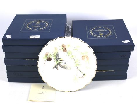 A collection of Royal Worcester limited edition collectors plates. Thirteen in total, in original boxes