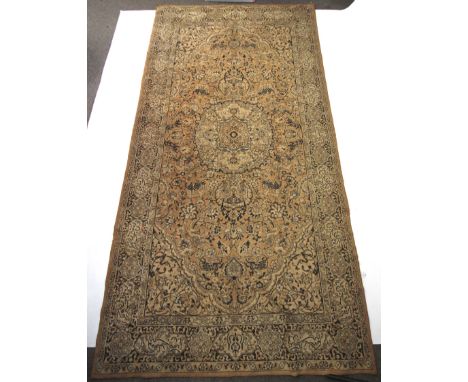 A large 20th century wall hanging tapestry. Depicting floral sprigs and foliage, 295cm x 153cm