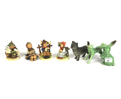 A collection of Goebel Hummel figures and other ceramics. Of varying sizes designs