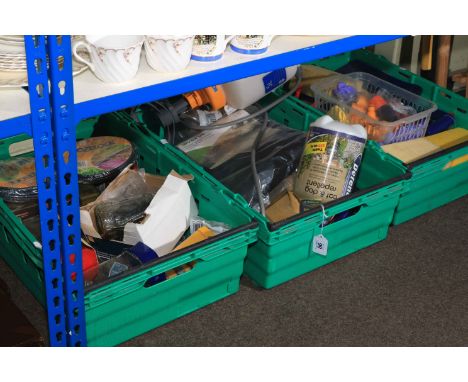 Garden accessories, painting easel, tools, etc.