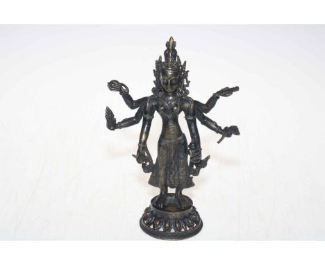 Tibetan Vasudeva Buddha statue, 20cm high.