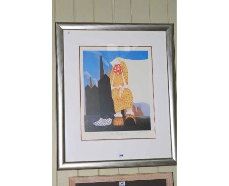 Mackenzie Thorpe, Its a Drying Day, limited edition print, signed and titled in the margin, 45cm by 37cm, in glazed contempor