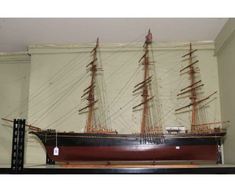 Vintage clipper boat, 140cm length.