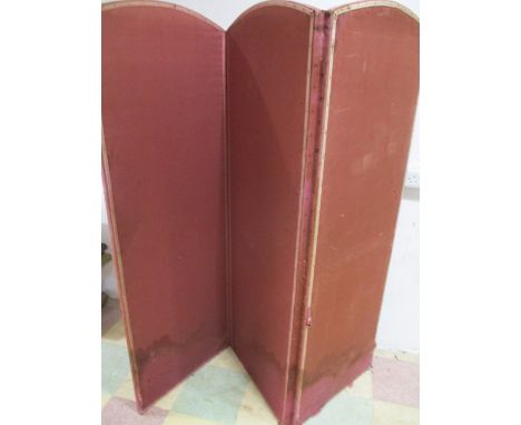A vintage three fold screen