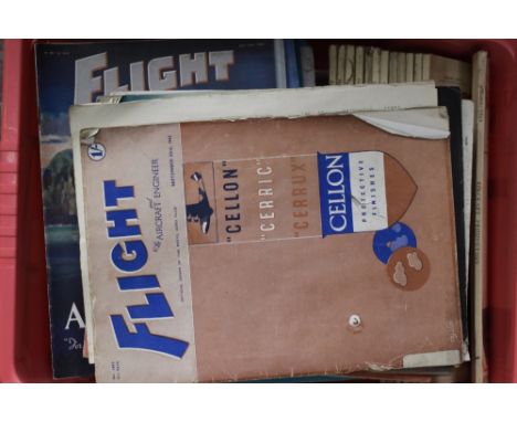 WW2 British aircraft related magazine to include: "Aircraft Production" magazine, 13 copies March 1943 to April 1944. "Flight
