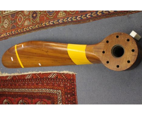 A wooden one blade Propeller for a Rolls Royce 250 HP engine (left hand) 