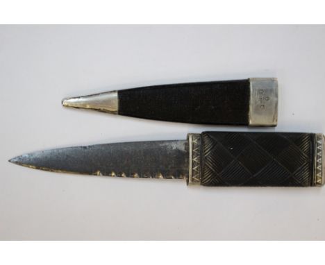 Scottish Sgian-dubh dagger. Obtained in 1945 in Hong Kong by a member of the Royal Navy as a war souvenir from a Japanese PoW