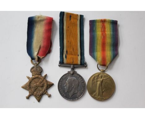 WW1 British Trio 1914-15 Star, British War Medal 1914-1918 and Victory Medal to S4-093845 Pte. WG Mapp, Army Service Corps. C