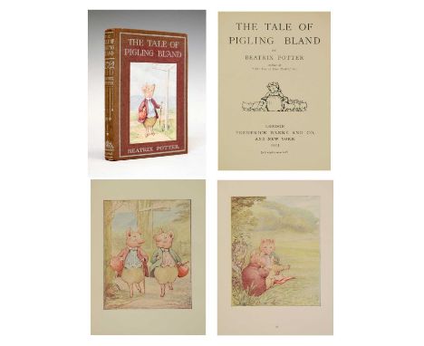 Potter, Beatrix - 'The Tale of Pigling Bland' - The scarce true first edition, with all the relevant issue points (Quinby, No