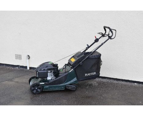 Hayter Harrier 48 Autodrive VS petrol lawn mower, with operator manual and copy of the July 2023 Invoice for £1149