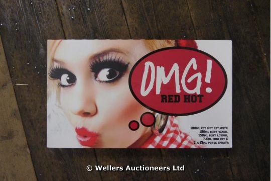 BOXED COSMETIC GIFT SET OMG! RED HOT omg red hot perfume set for ladies in