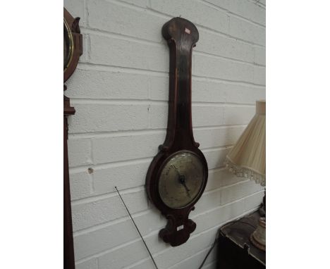 A 19th century rosewood wheel barometer
