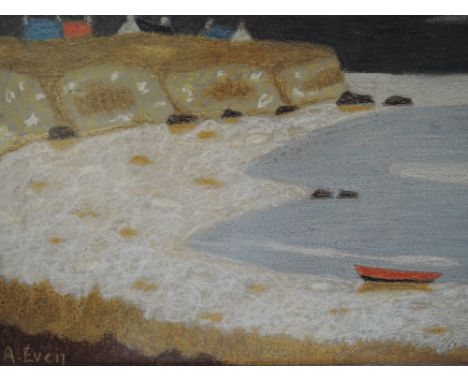 A textured print after Andre Even, coastal view