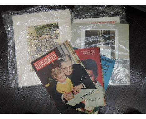 Ephemera. A selection of prints, reproductions, magazines, etc. Includes; Louis Wain prints, L'Illustration magazine (May, 19