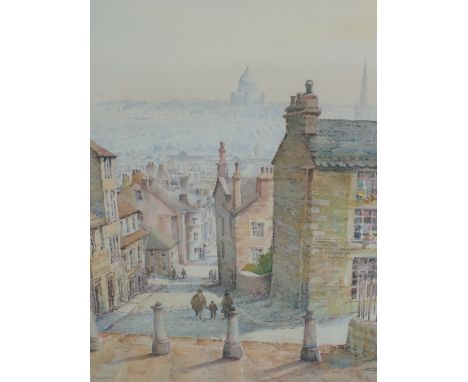 A Limited Edition print after Ottonello, Lancaster Street view, signed, 17in x 12in